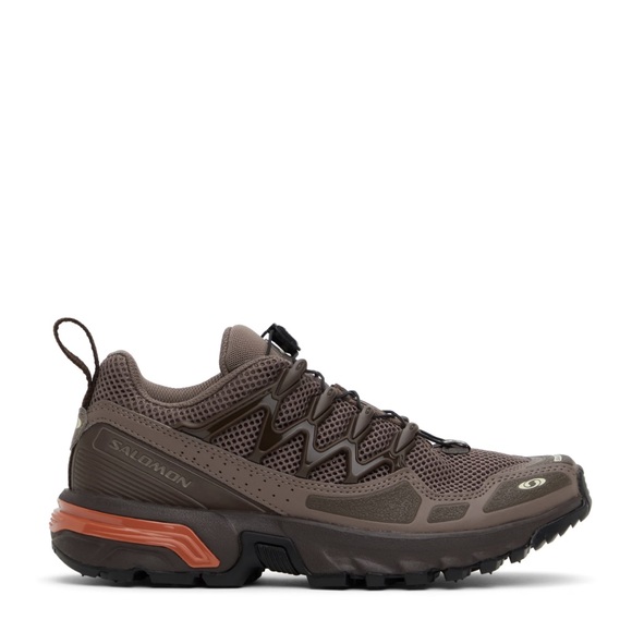 SALOMON Brown and Orange ACS & OG Sneakers